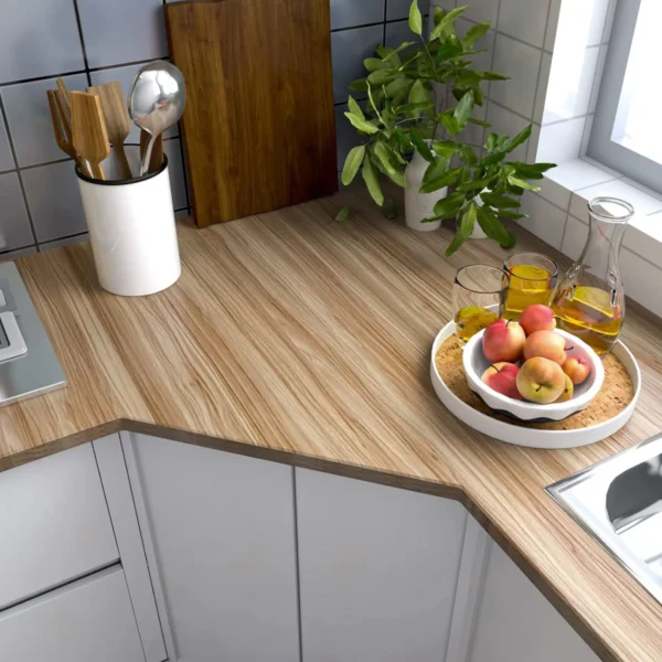 Rollo Vinilo Adhesivo Simil Madera Impermeable 4mts (color Madera Clara) - Imagen 4