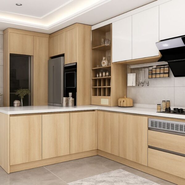 Rollo Vinilo Adhesivo Simil Madera Impermeable 4mts (color Madera Clara)
